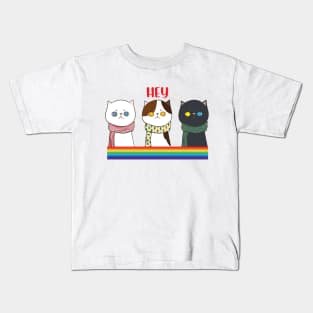 Cat says hey Kids T-Shirt